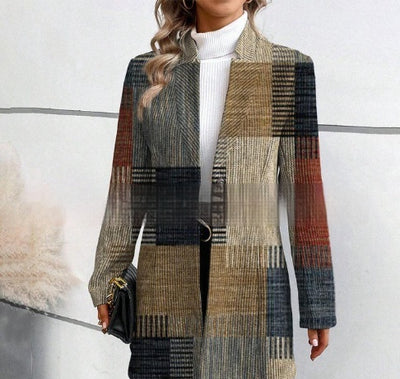 Veronika™️- Mønstret trenchcoat