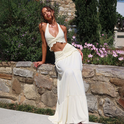 Anneliese™️ - Sommersæt med top og nederdel